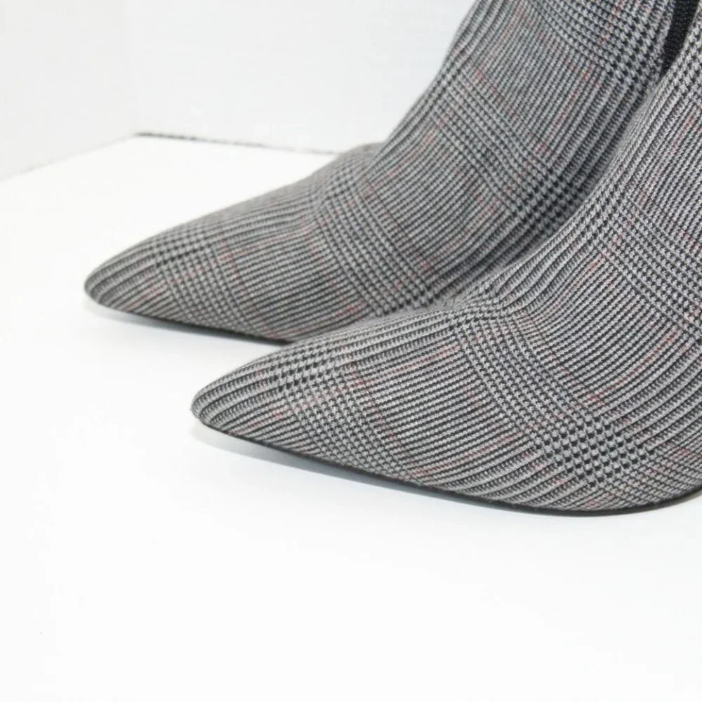 Cabi Dandy Plaid Pointed Toe Ankle Boot H12528 Booties Women's Size 11 H12528 - Picture 4 of 12